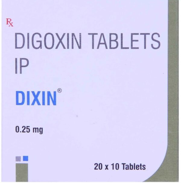 Dixin Digoxin 0.25mg Tablets