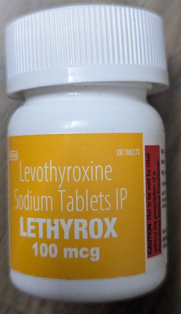 Lethyrox Thyroxine Sodium 100mcg Tablet