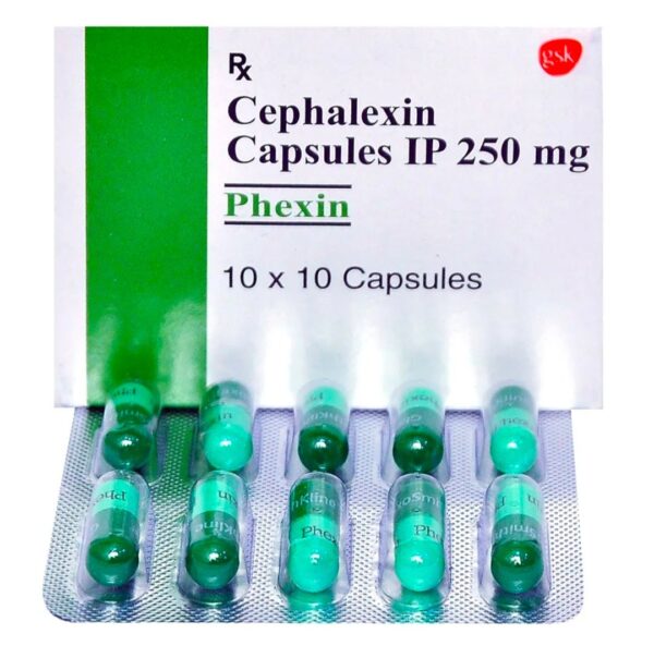 Phexin Cephalexin 250 mg Capsule