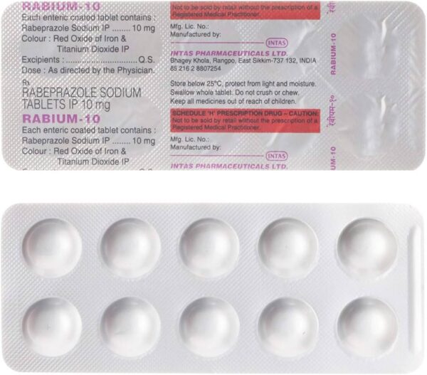 Rabium Rabeprazole 10mg Tablet