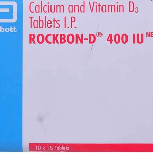 Rockbon-D Calcium 250mg + Vitamin D3 400IU Tablet