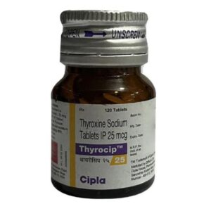 Thyrocip Thyroxine Sodium 25mcg Tablet