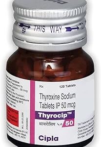 Thyrocip Thyroxine Sodium 50mcg Tablet