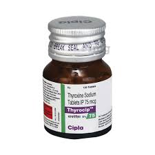 Thyrocip Thyroxine Sodium 75mcg Tablet