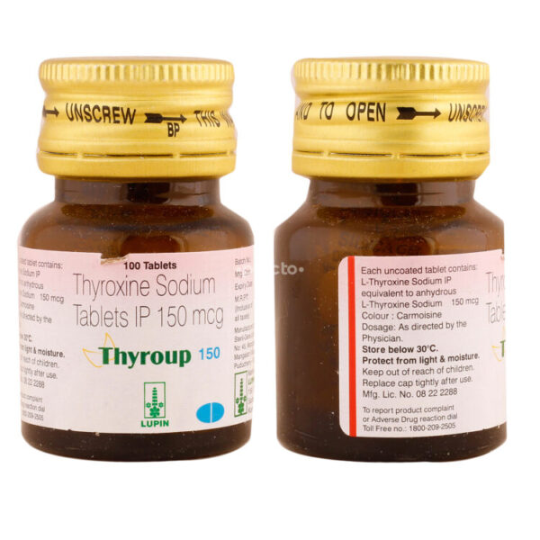 Thyroup Thyroxine Sodium 150mcg Tablet
