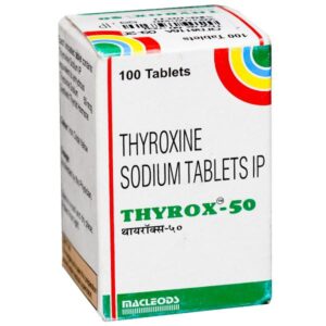 Thyrox Thyroxine Sodium 50mcg Tablet