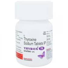 Thyrox Thyroxine Sodium 75mcg Tablet