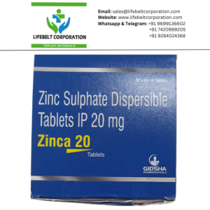 Zinca Zinc Sulphate Dispersible 20mg Tablet