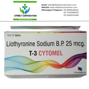 T-3 Cytomel Thyroxine Sodium 25 mcg Tablet