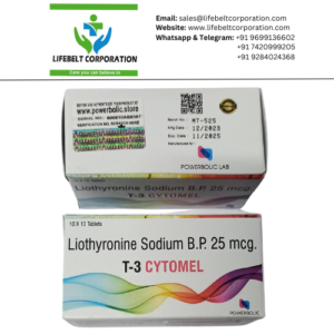 T-3 Cytomel Thyroxine Sodium 25 mcg Tablet
