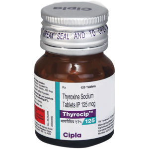 Thyrocip Thyroxine Sodium 125mcg Tablet
