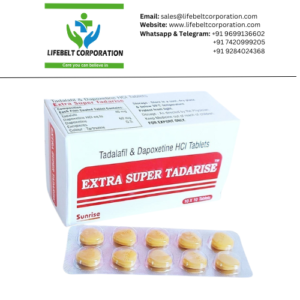 Extra Super Tadarise  Tadalafil 40 mg + Dapoxetine 60 mg Tablet