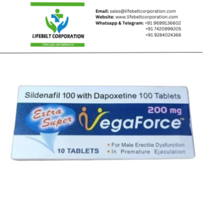 Extra Super Vegaforce Sildenafil  100  mg + Dapoxetine    100 mg  Tablet