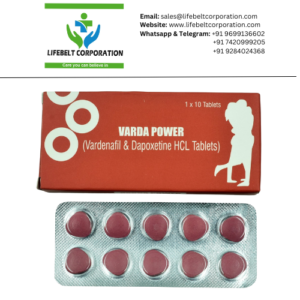 Varda Power Vardenafil  20  mg + Dapoxetine  60  mg Tablet