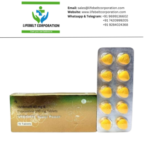 Vidofil Super Power Vardenafil 40  mg + Dapoxetine 100  mg Tablet