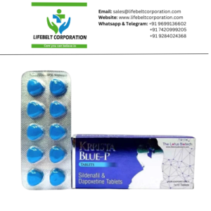 Krrista Blue Strom Sildenafil 200 mg + Dapoxetine 60 mg Tablet